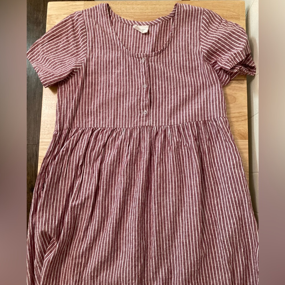 Conscious Clothing Boardwalk Dress in Taffy Stripe